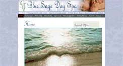 Desktop Screenshot of bluesagedayspa.com